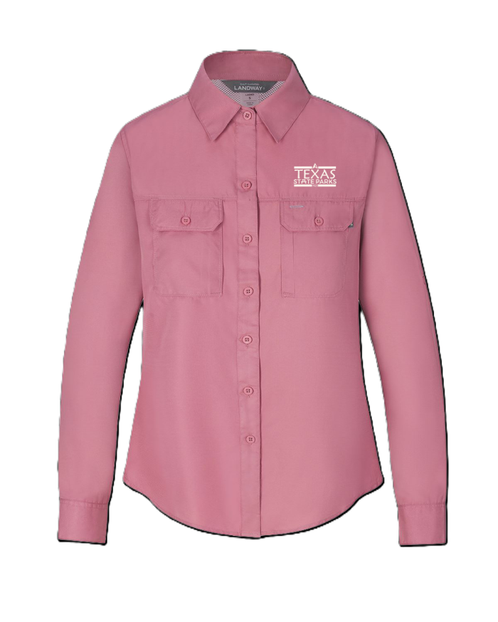 Women's Long Sleeve Utility Shirt-Women's Long Sleeve Utility Shirt - Dusty Rose