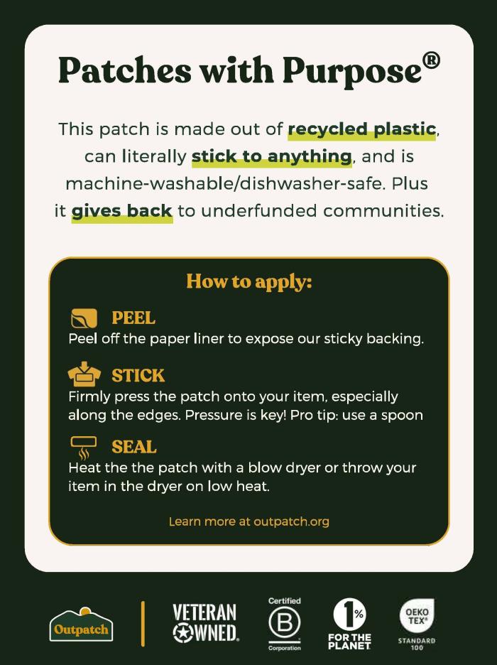TSP Embroidered Sticker Patch how to apply