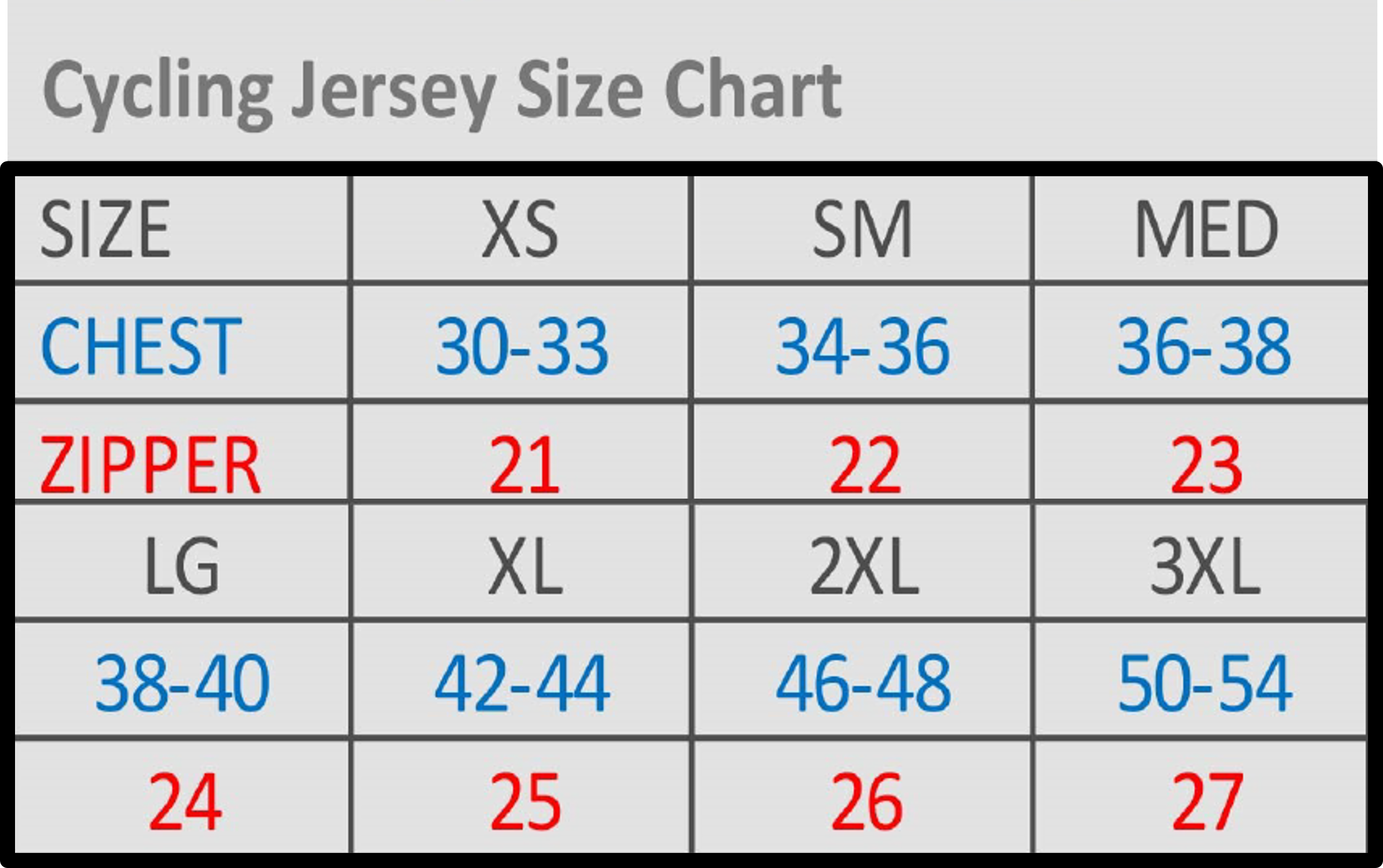 TSP Cycling Jersey-1 jersey size