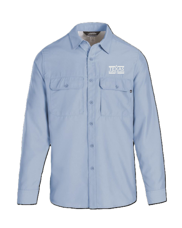 Long Sleeve Utility Shirt-Long Sleeve Utility Shirt - Sky Blue